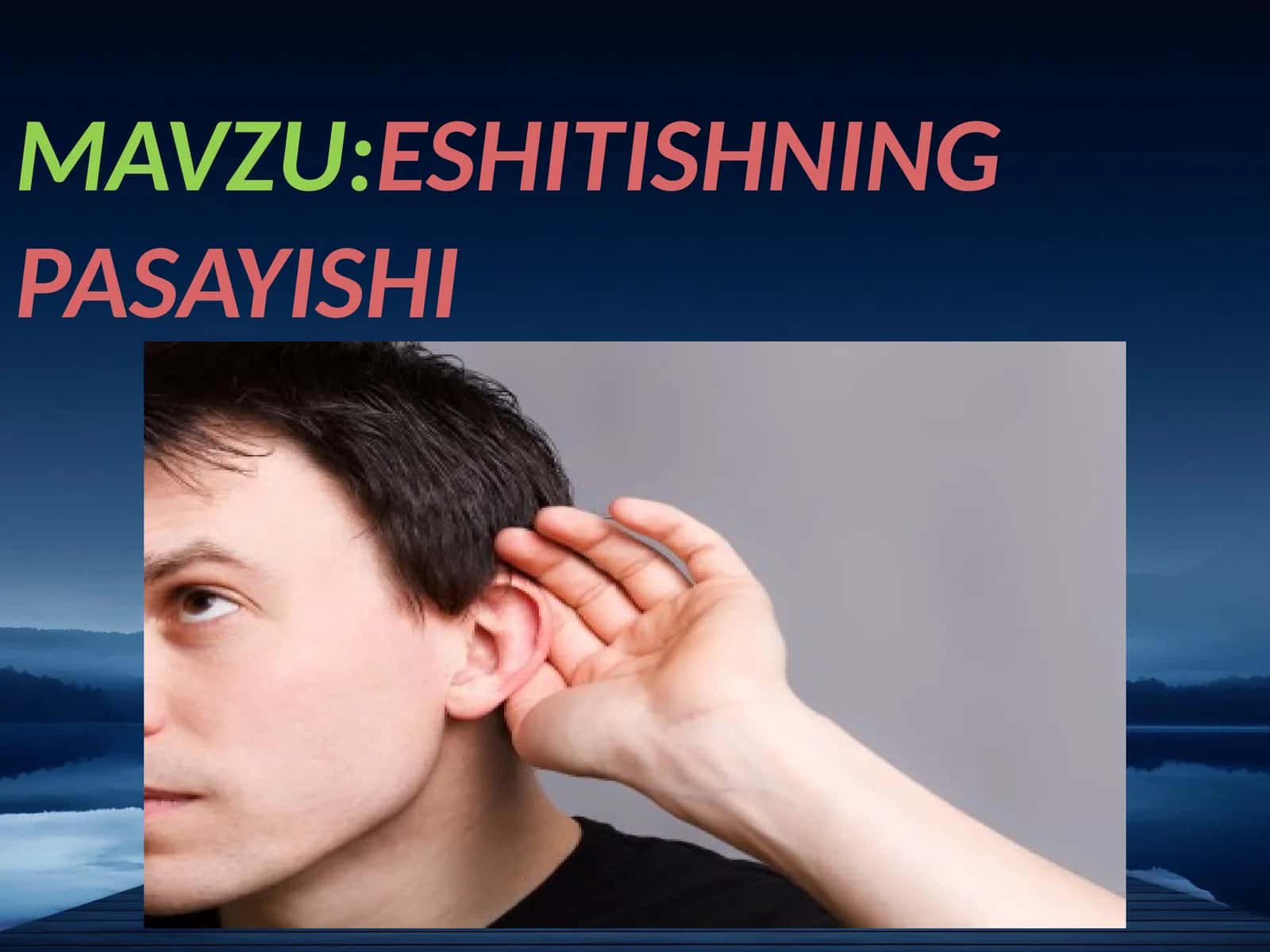 ESHITISHNING PASAYISHI 1