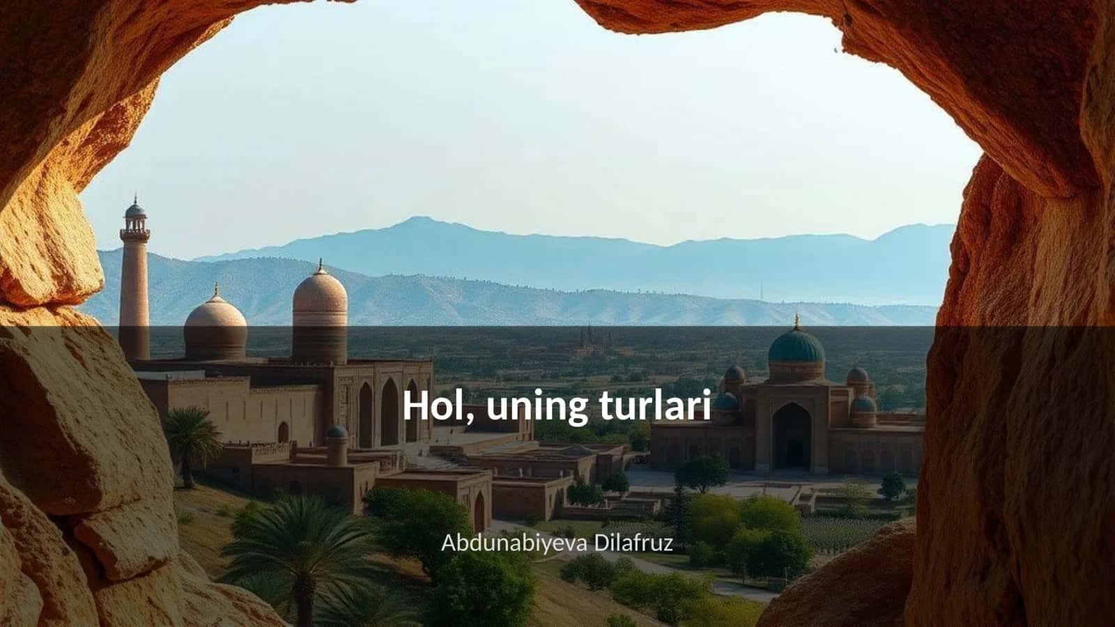 Hol, uning turlari 1