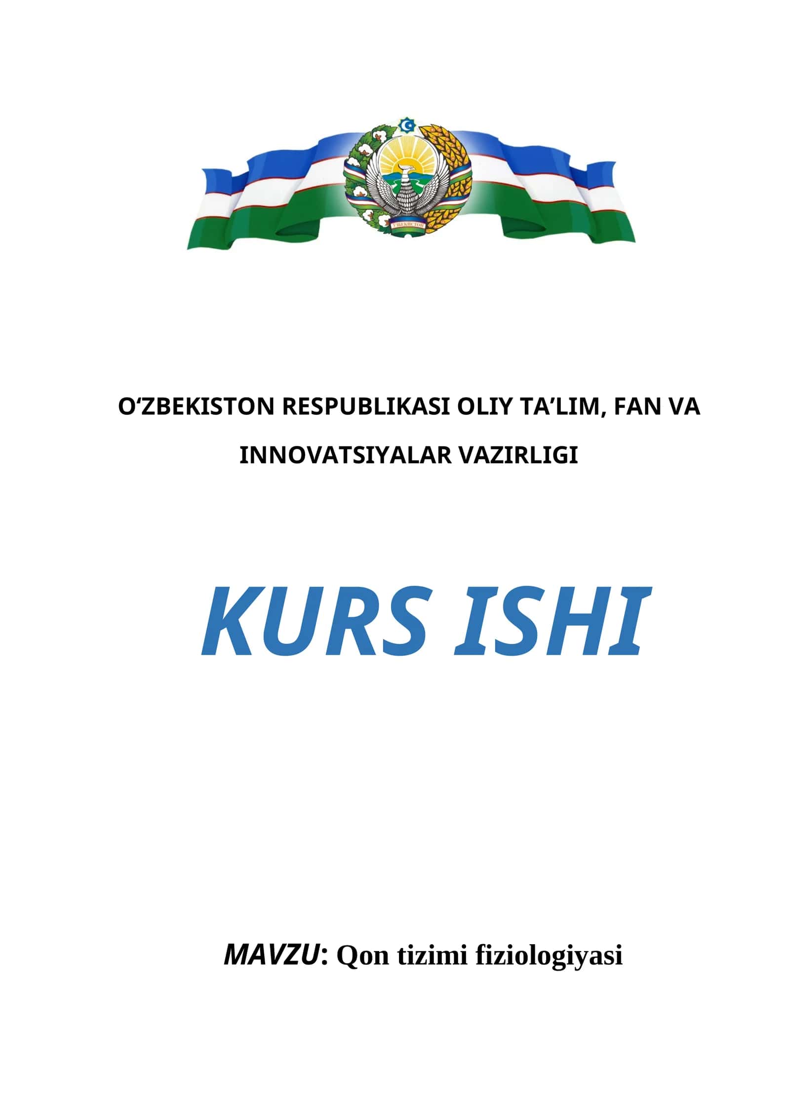 Qon tizimi fiziologiyasi 1