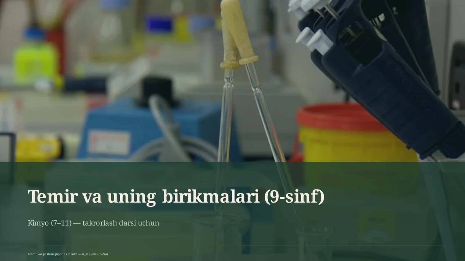 Temir va uning birikmalari (9-sinf) 1