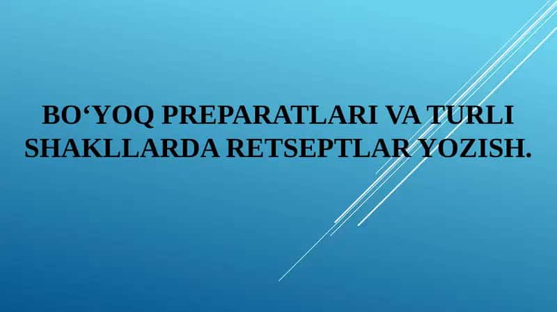 Bo‘yoq preparatlari va turli shakllar 1