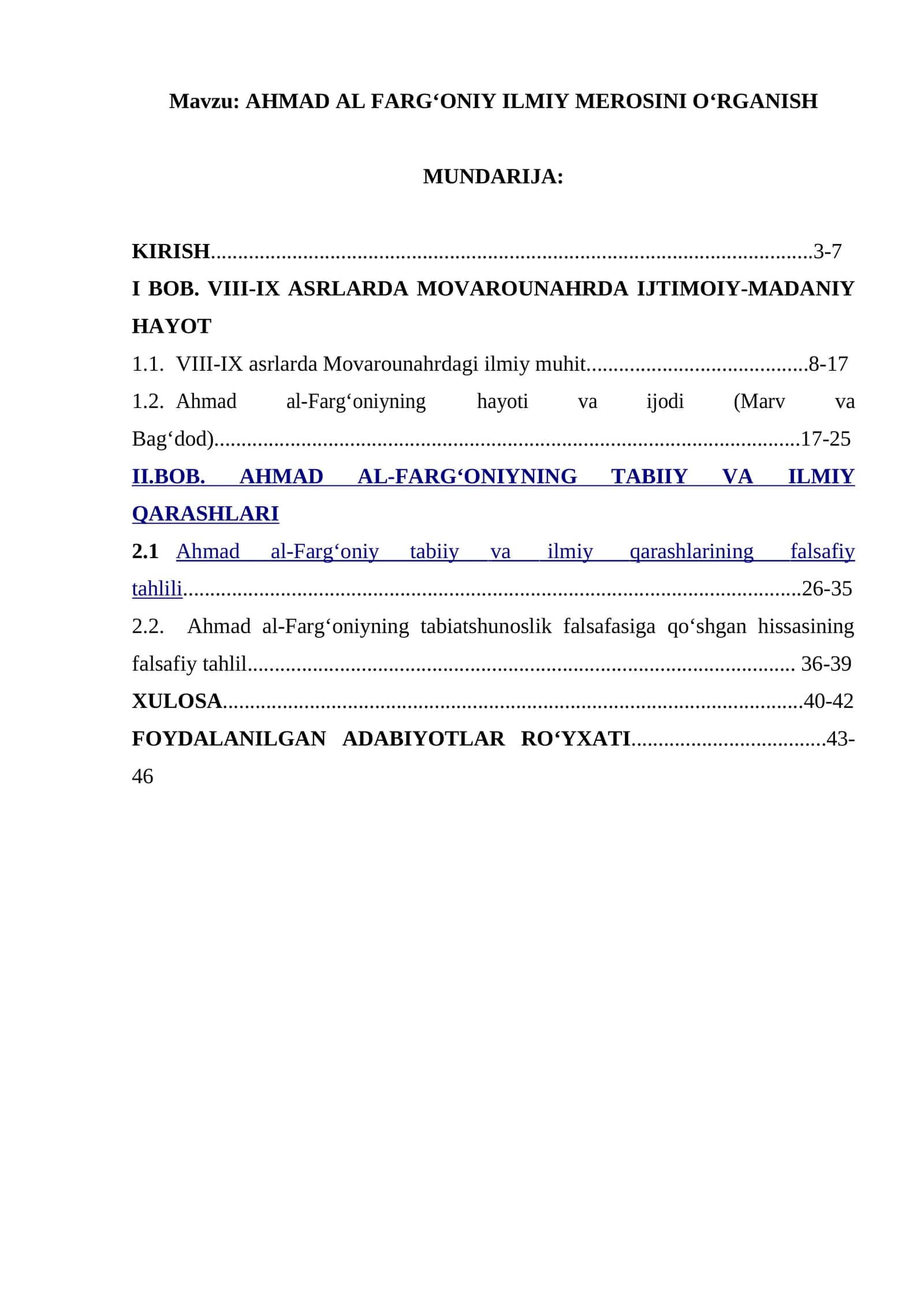 AHMAD AL FARG‘ONIY ILMIY MEROSINI O‘RGANISH 1