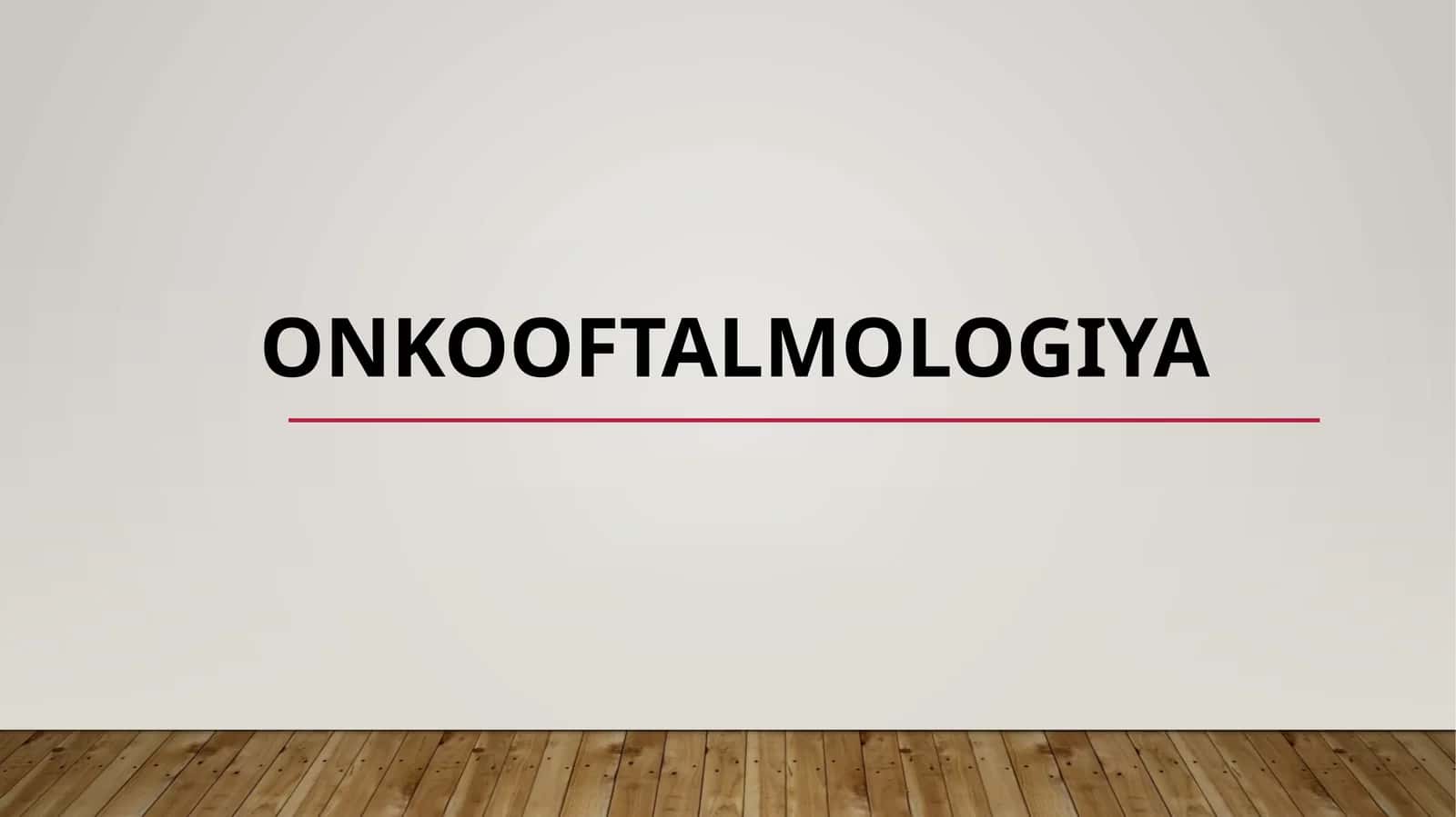 Onkooftalmologiya 1