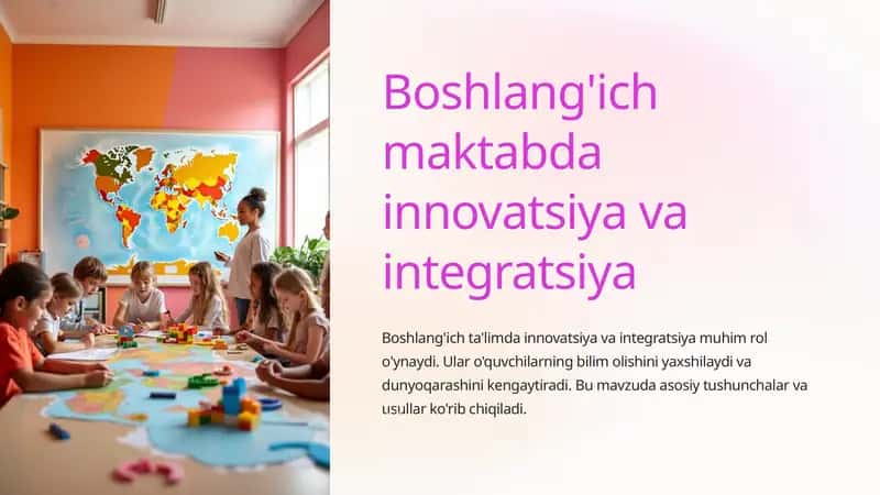 Innovatsiya va Integratsiya 1