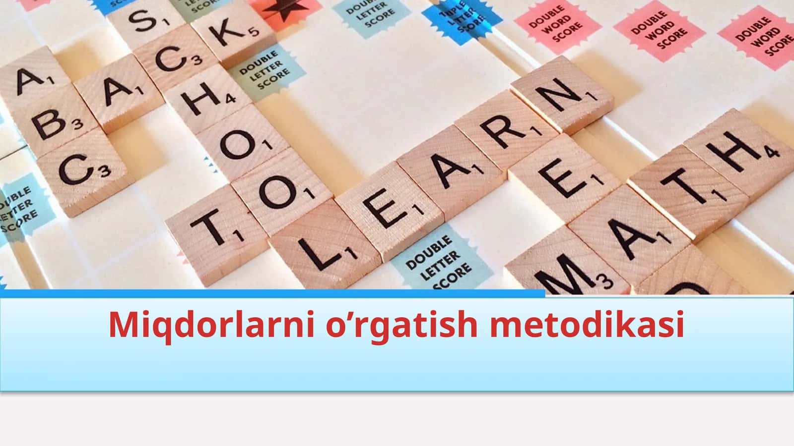 Miqdorlarni o’rgatish metodikasi 1