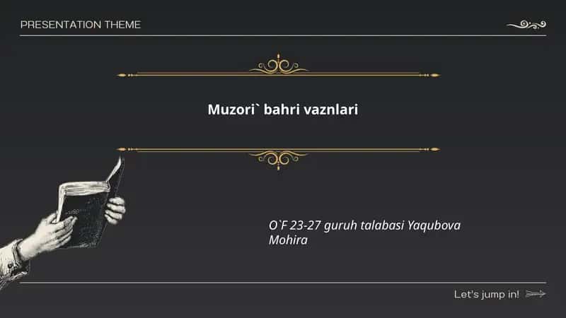 Mustaf'ilun bahr vazni 1