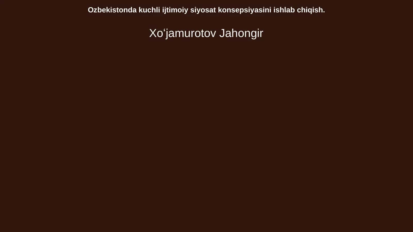 Ozbekistonda kuchli ijtimoiy siyosat konsepsiyasini ishlab chiqish 1
