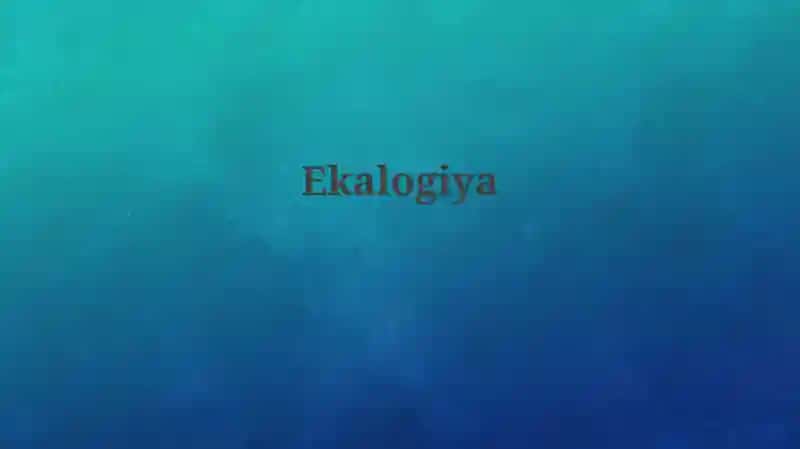 Ekologiya