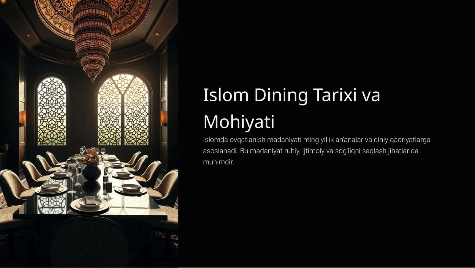 Islom Dining Tarixi va Mohiyati 1