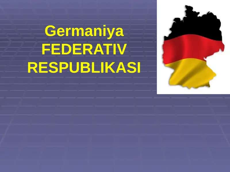 Germaniya FEDERATIV RESPUBLIKASI 1