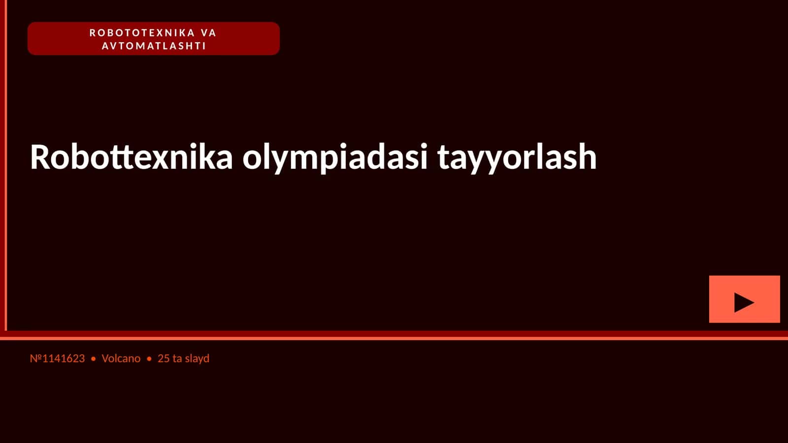 ROBOTOTEXNIKA VA AVTOMATLASHTI 1