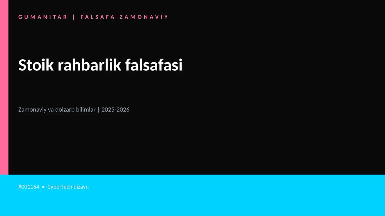 Stoik rahbarlik falsafasi 1