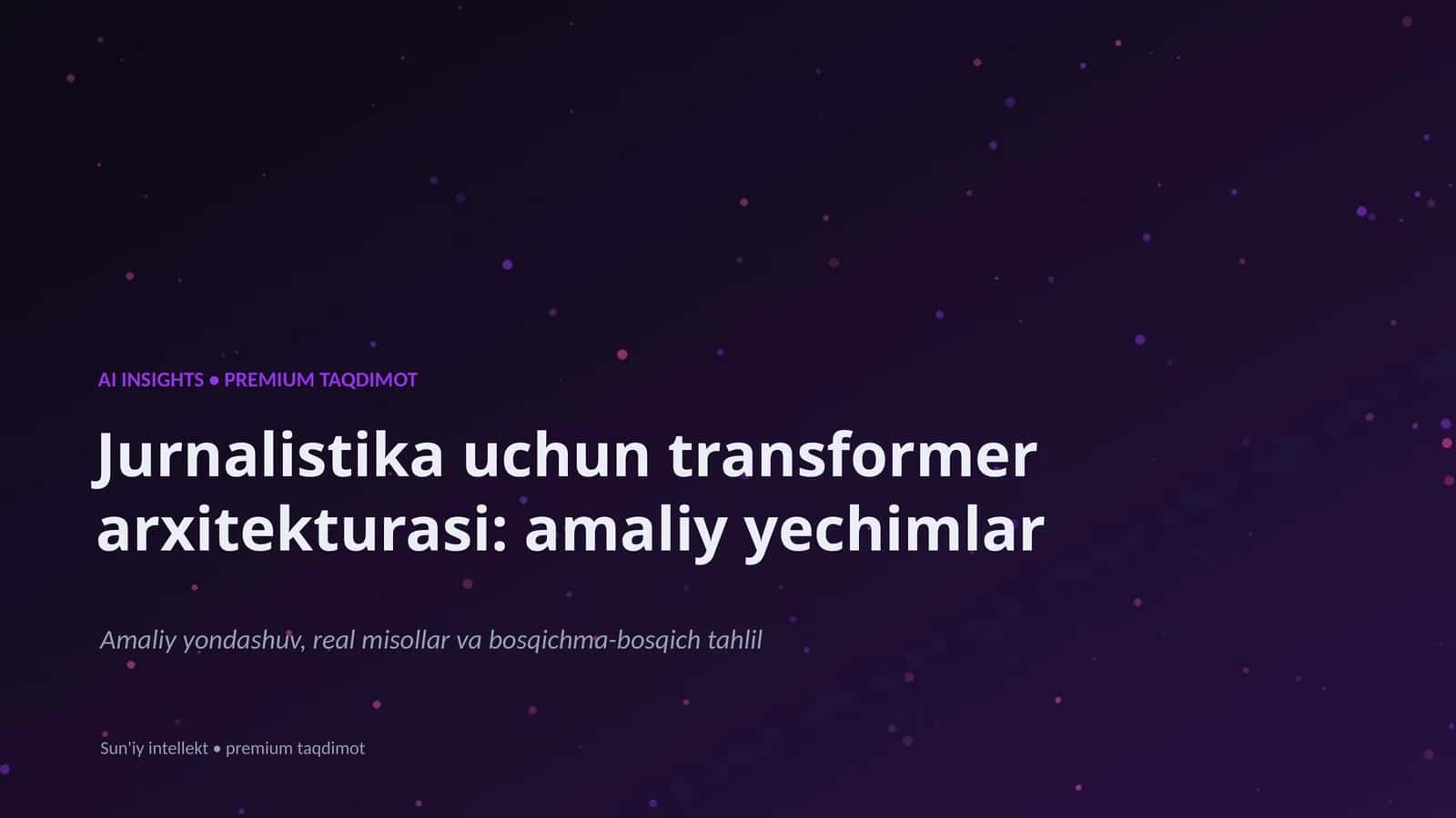 Sun'iy intellekt • premium taqdimot 1
