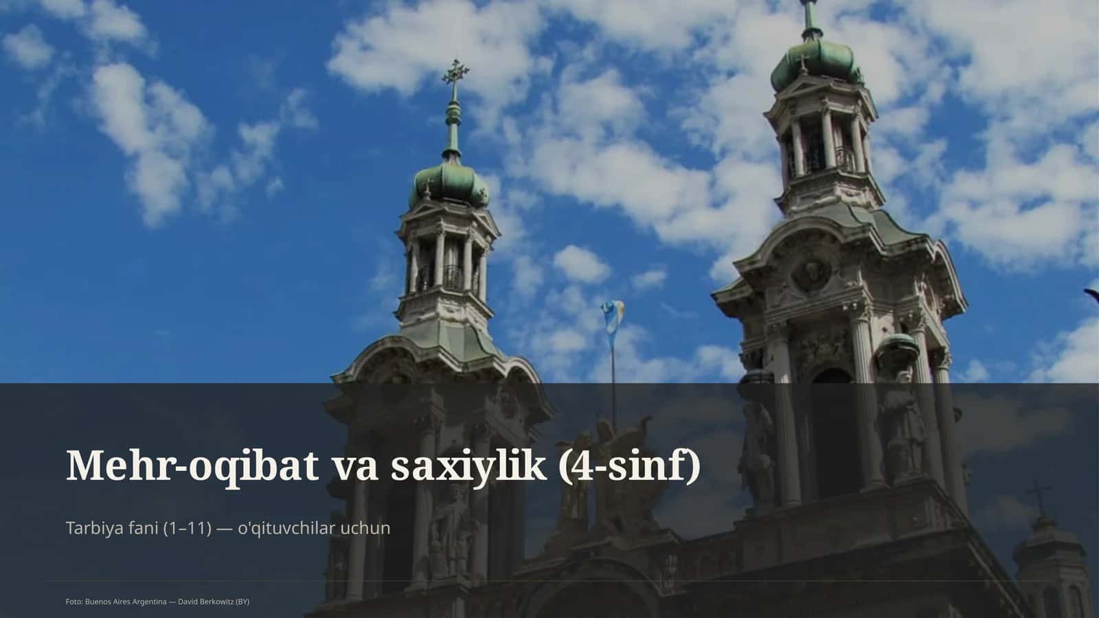 Mehr-oqibat va saxiylik (4-sinf) 1