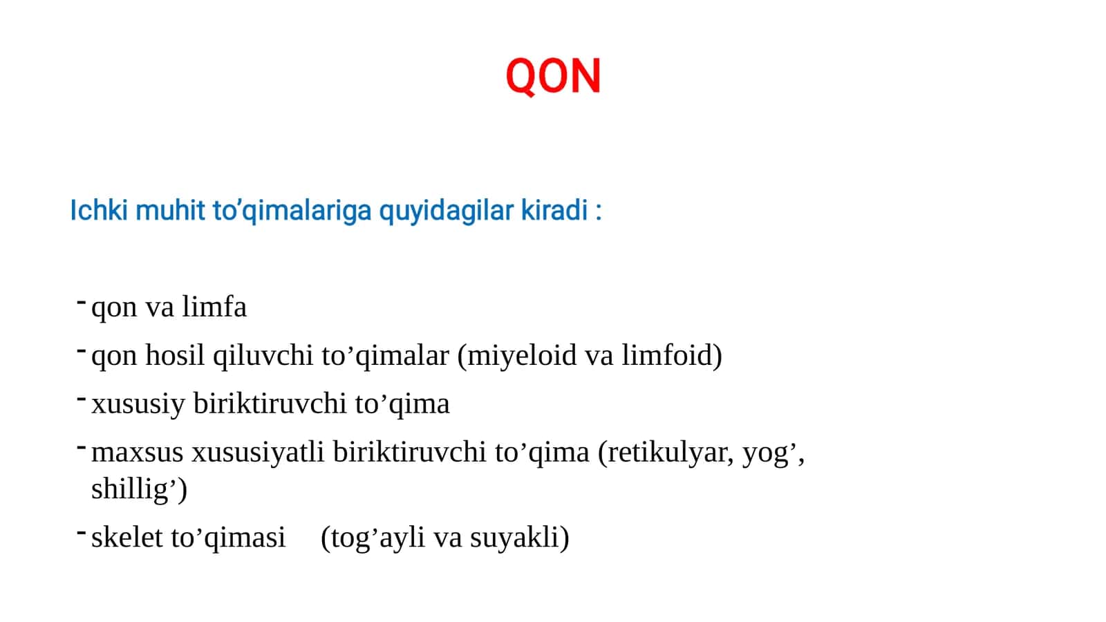 Qon va limfa 1