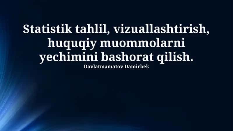 Vizualizatsiya, Statistika tahlili 1
