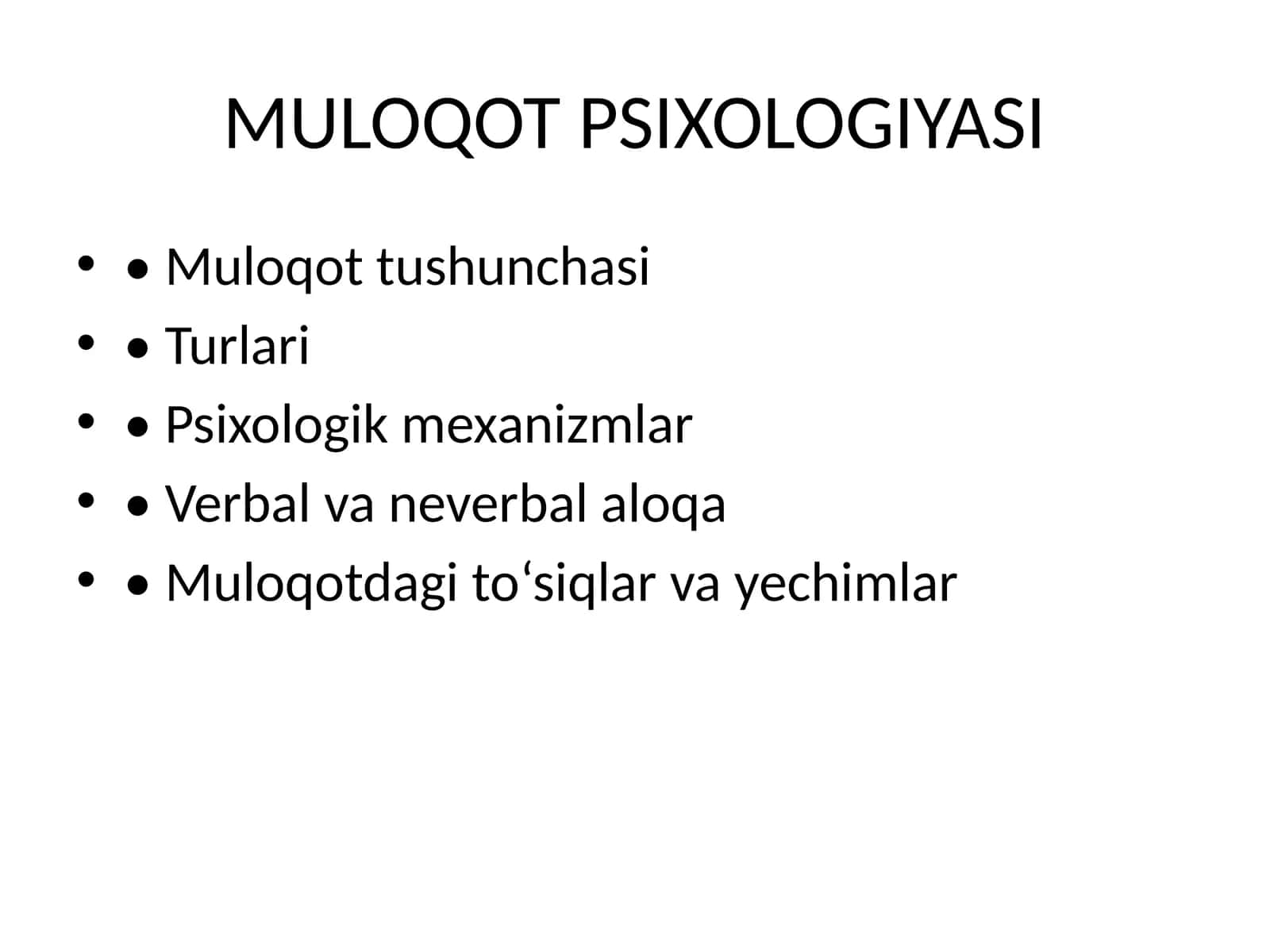 MULOQOT PSIXOLOGIYASI 1