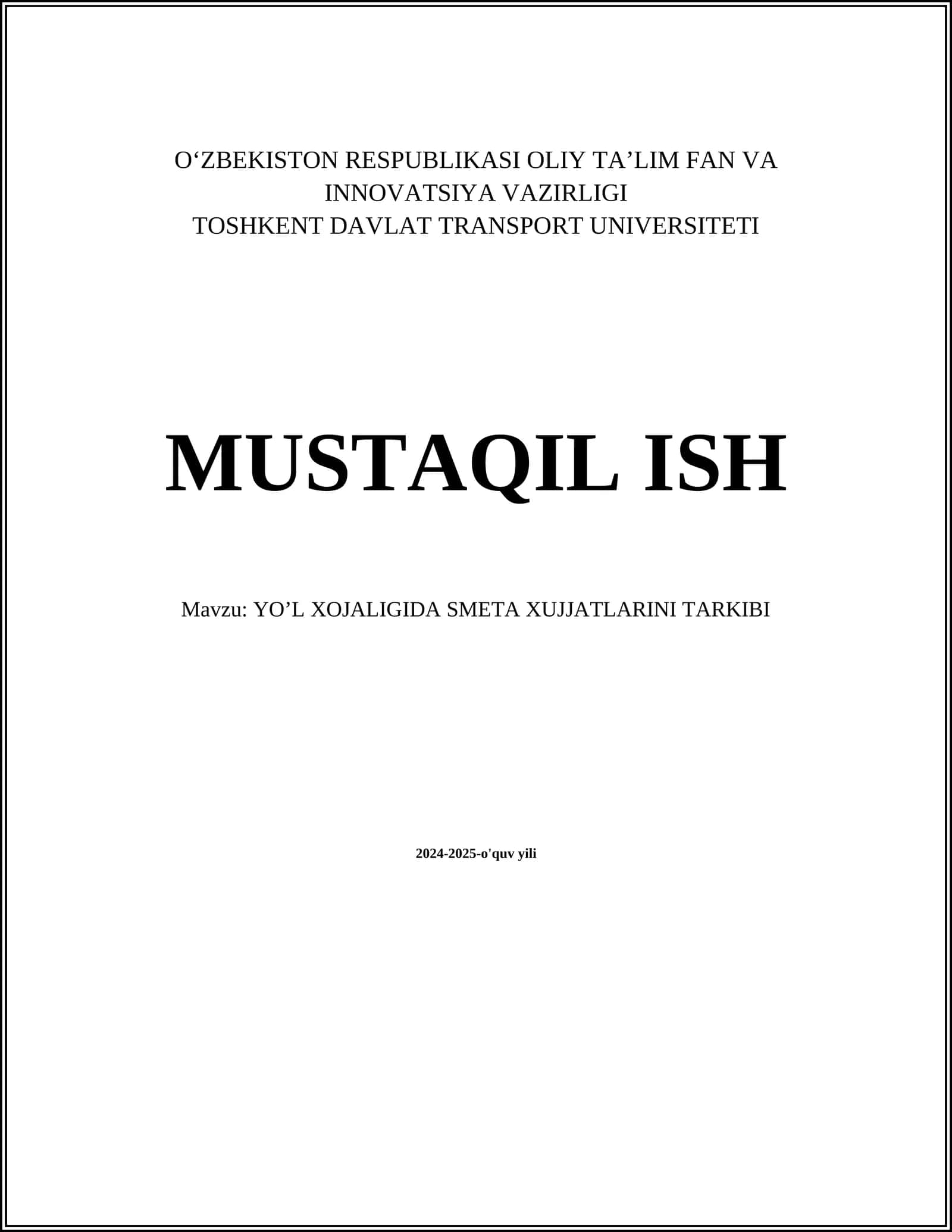 Smeta Hujjatlari 1