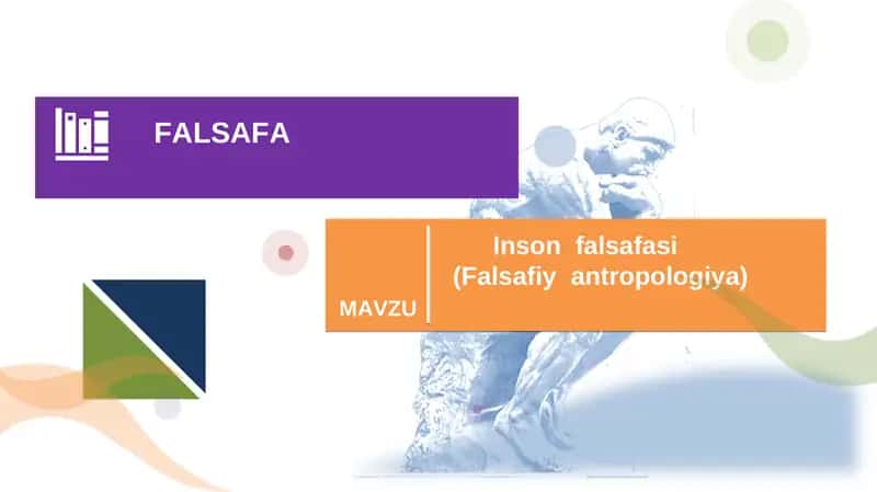 Insоn falsafasi (Falsafiy antropologiya) 1