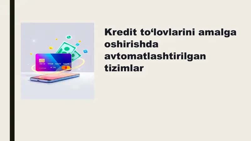 Avtomatlashtirilgan tizimlar 1