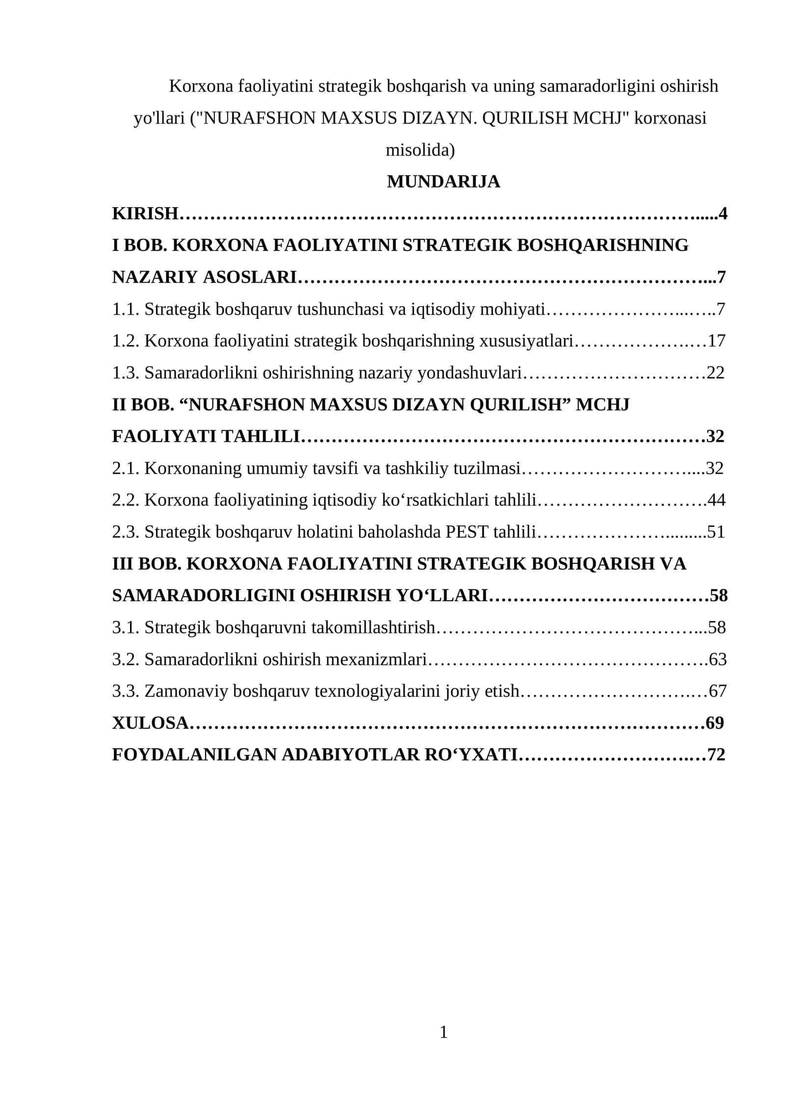 "NURAFSHON MAXSUS DIZAYN. QURILISH MCHJ" 1