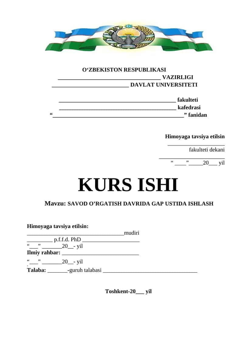 SAVOD O’RGATISH DAVRIDA GAP USTIDA ISHLASH 1