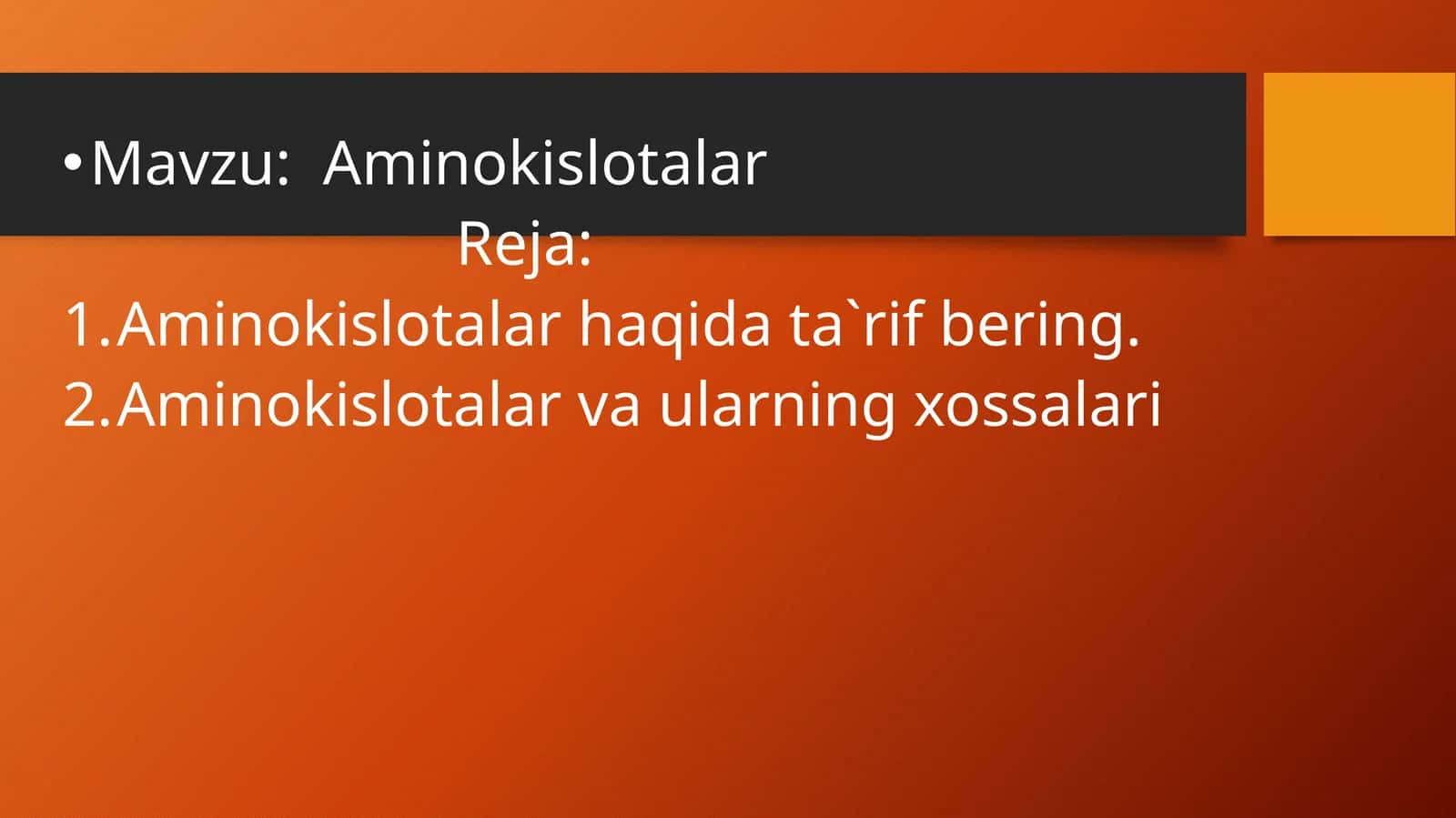 Aminokislotalar 1