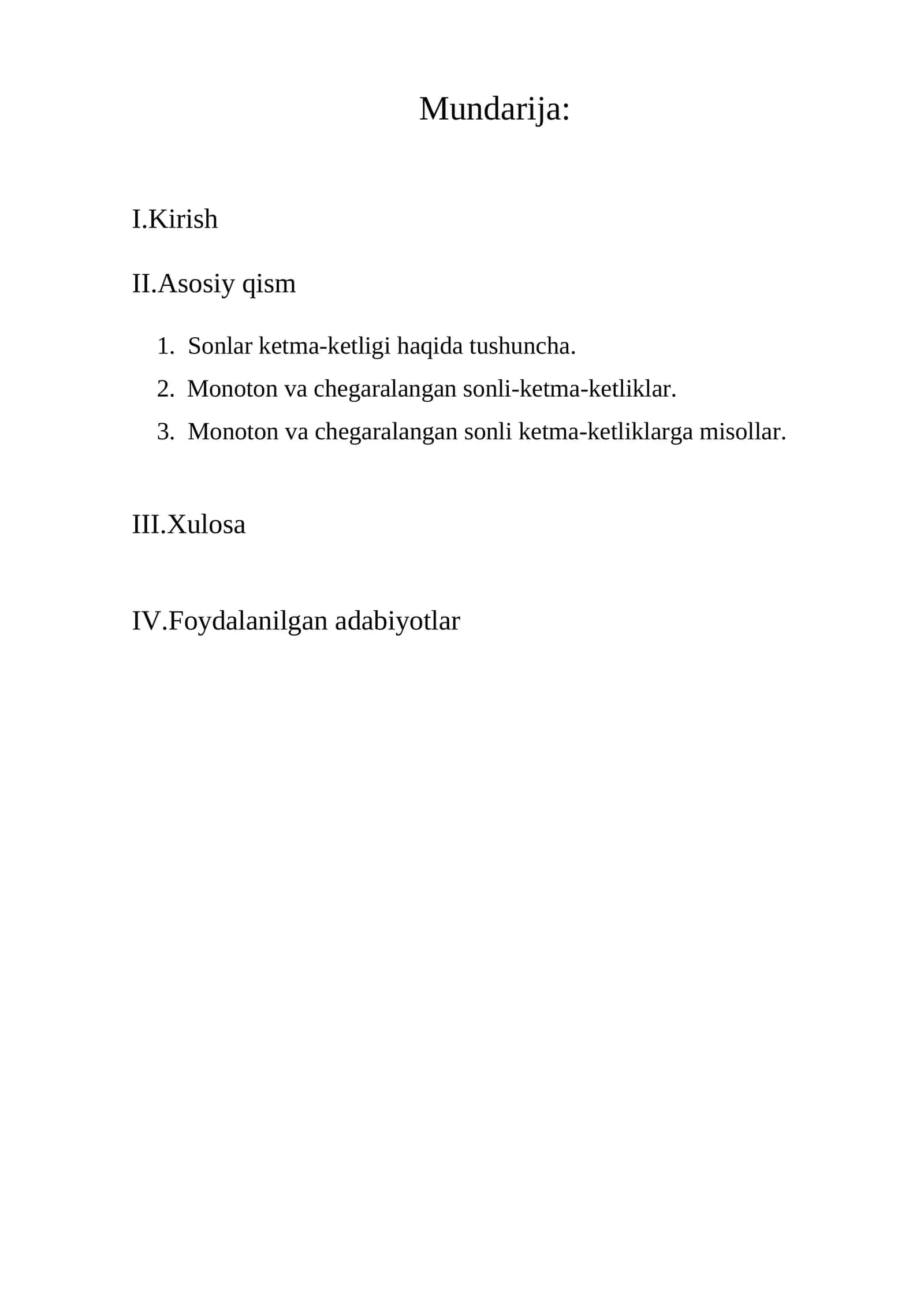 Matematika sohasidagi ta'lim sifatini oshirish 1