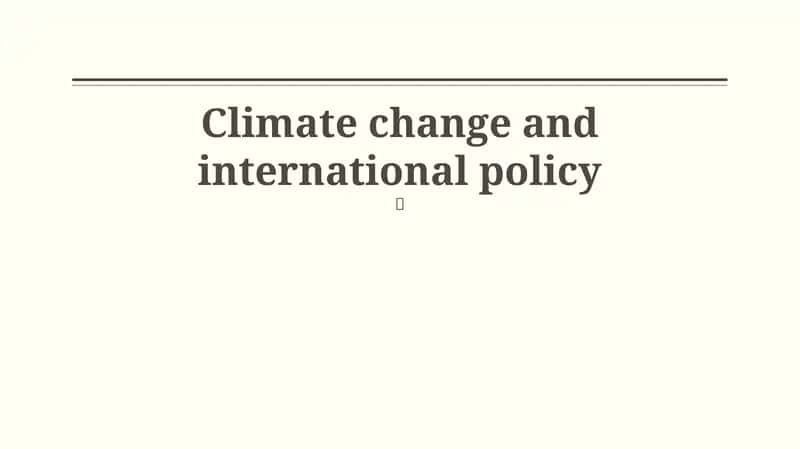 Understanding the Climate Crisis: Science, Impacts, and Urgency 1