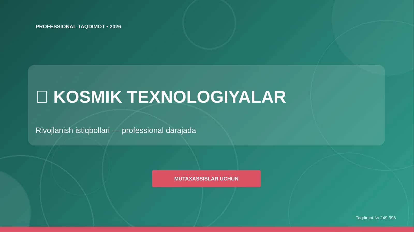 PROFESSIONAL TAQDIMOT • 2026 1