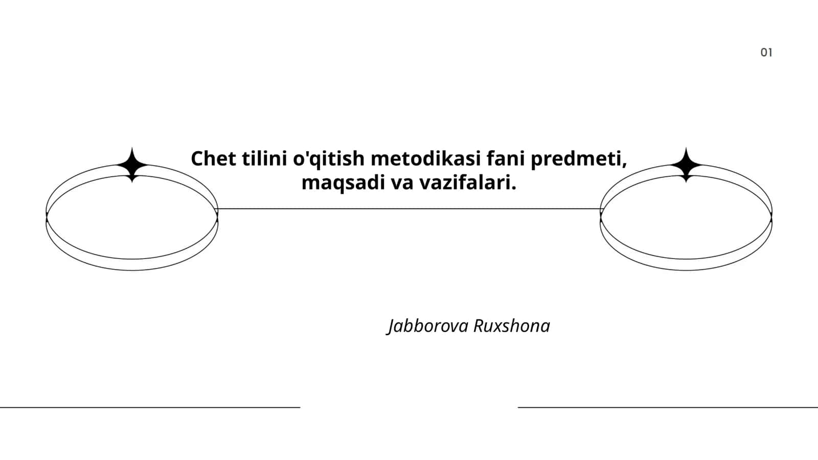 Chet tilini o'qitish metodikasi 1