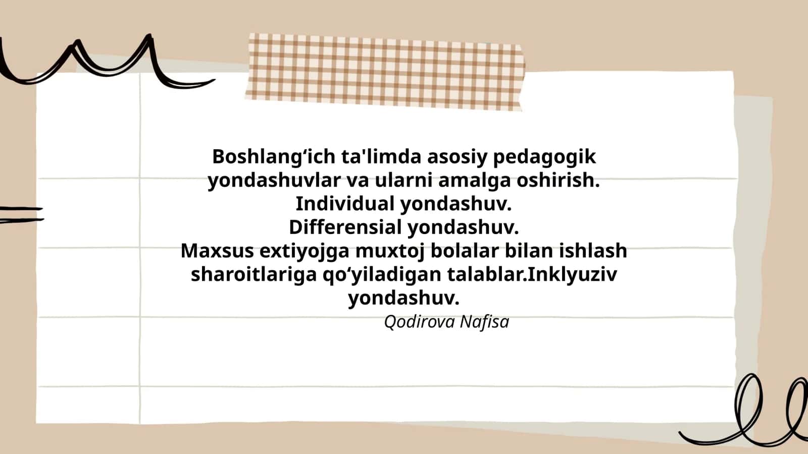 Asosiy pedagogik yondashuvlar 1