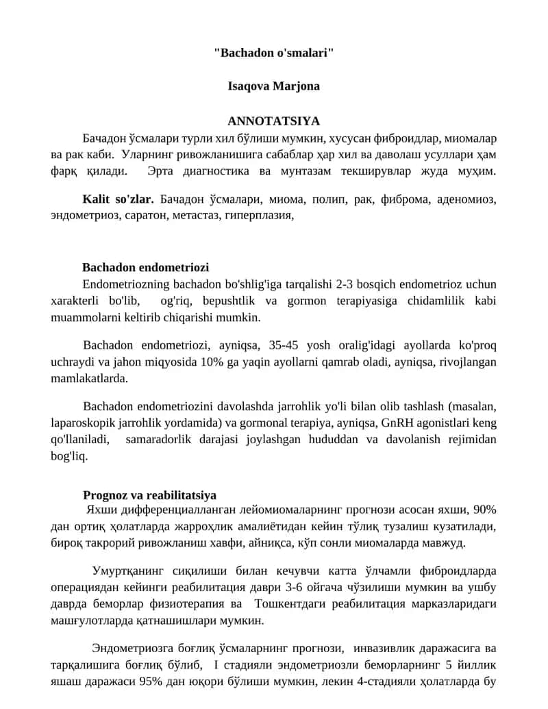 Бачадон ўсмалари 1