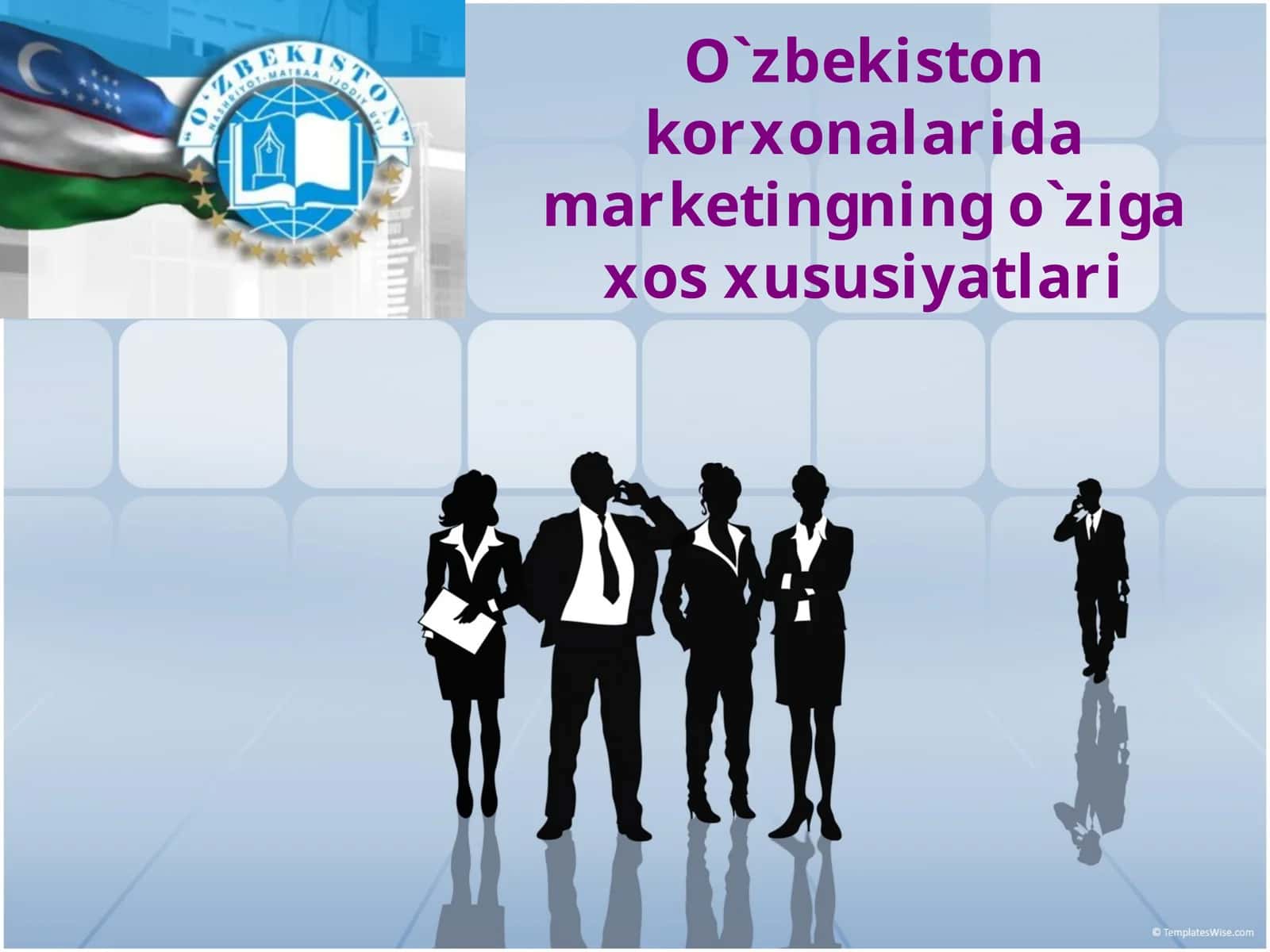 O`zbekiston korxonalarida marketingning o`ziga xos xususiyatlari 1