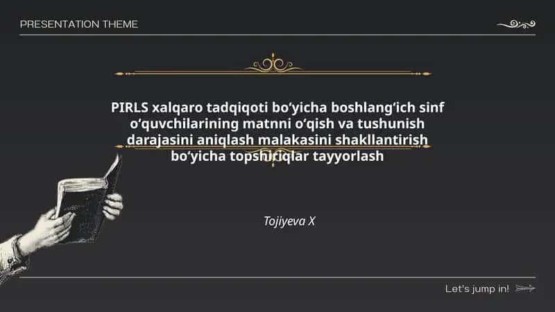 PIRLS xalqaro tadqiqoti 1