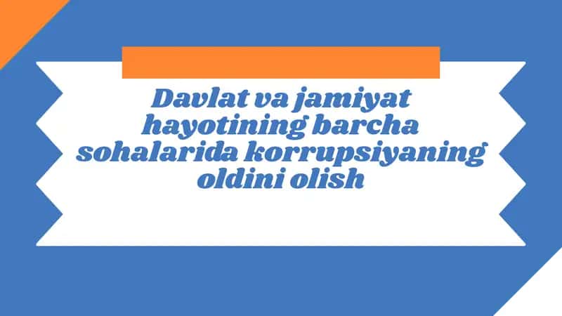 Korrupsiya va uning oldini olish usullari 1