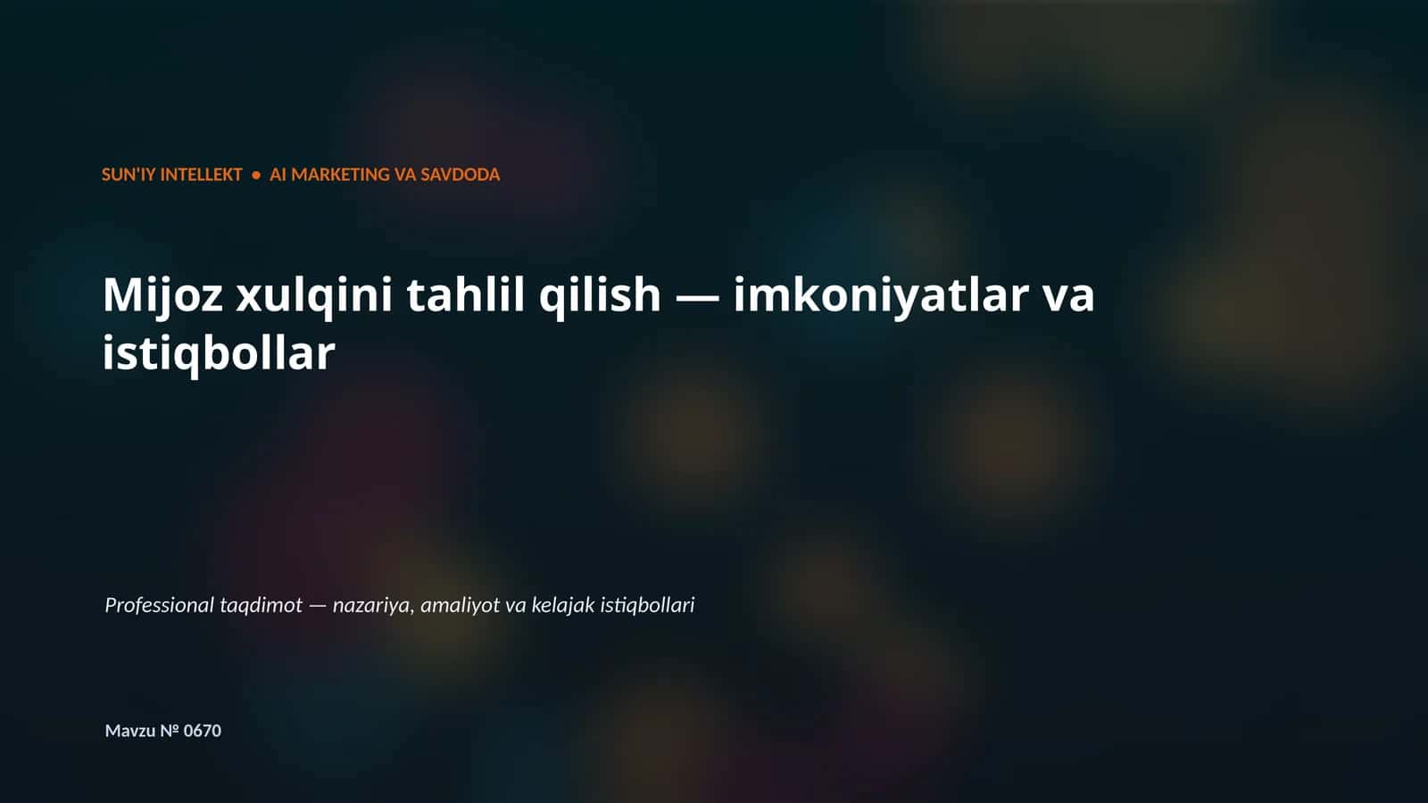 AI MARKETING VA SAVDODA 1