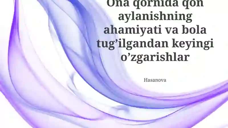 Tug'ruqdan keyingi gemodinamik o'zgarishlar
