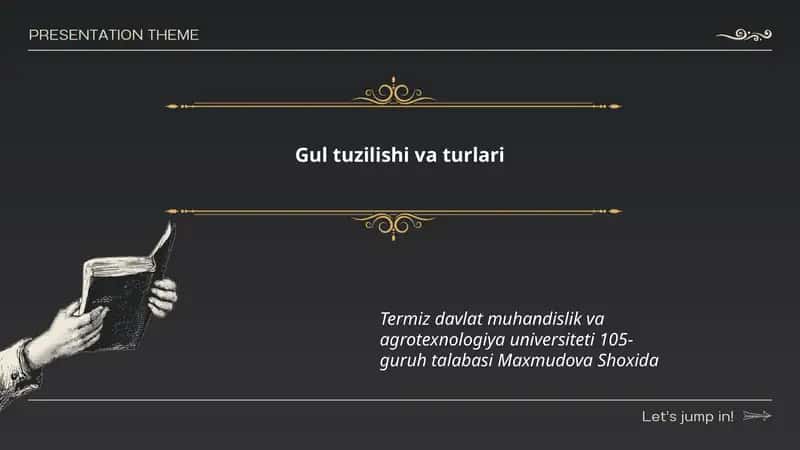 Gul tuzilishi va turlari 1