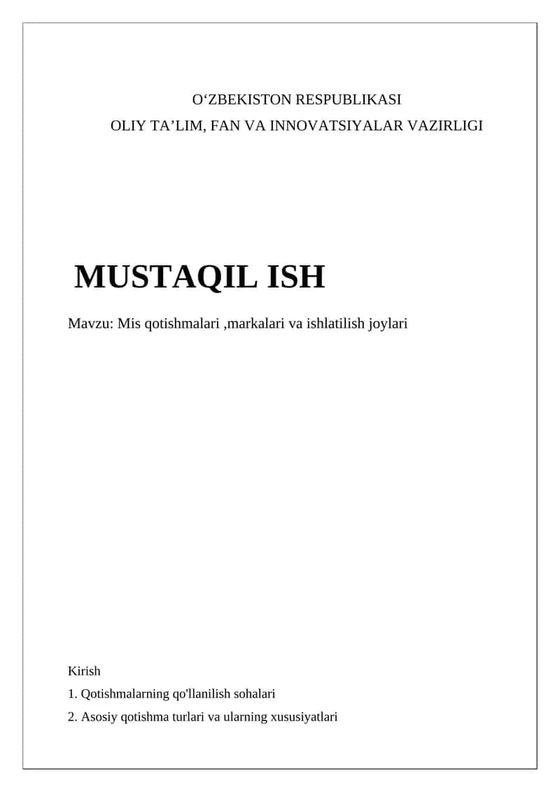 Alyuminiy qotishmalari 1