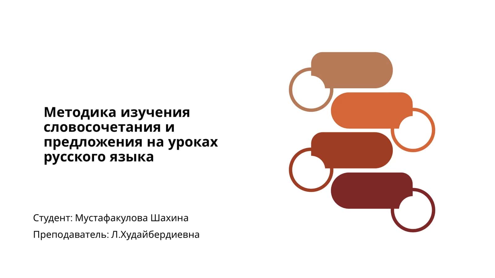 Методика изучения словосочетания и предложения на уроках русского языка 1