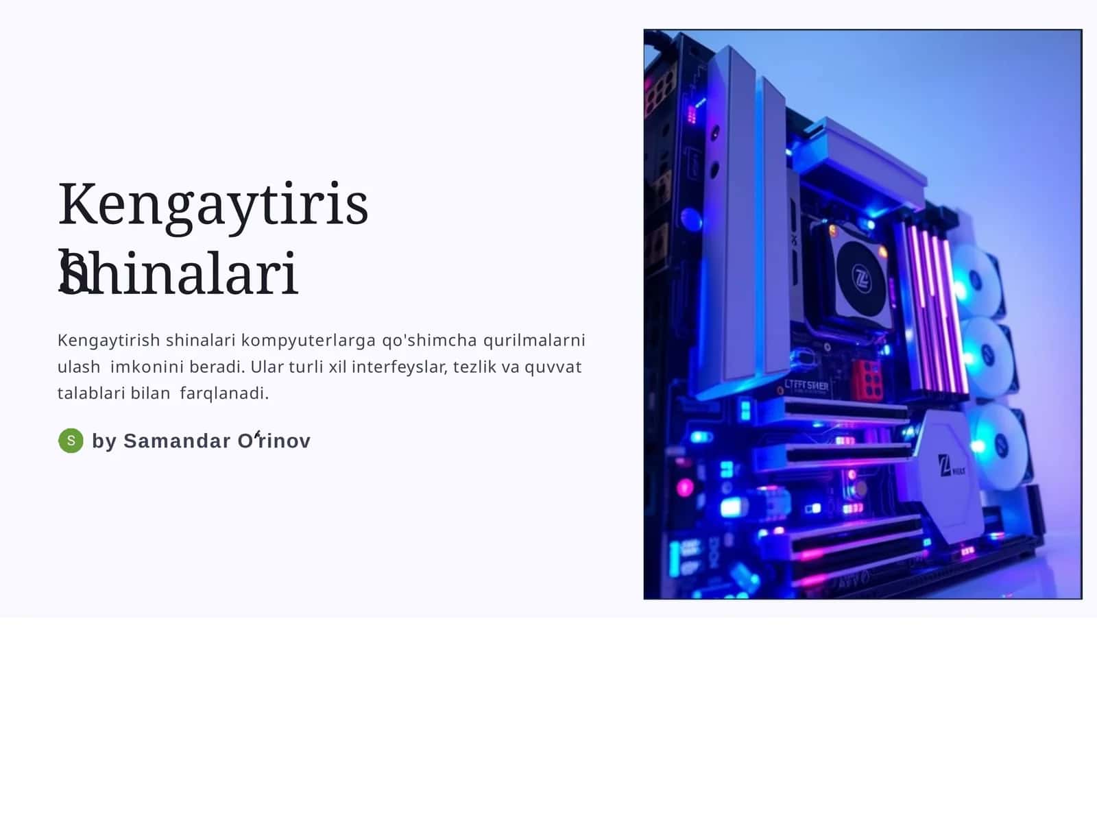 Kengaytirish shinalari 1