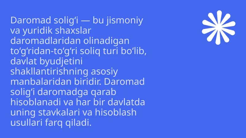 Daromad solig‘i 1