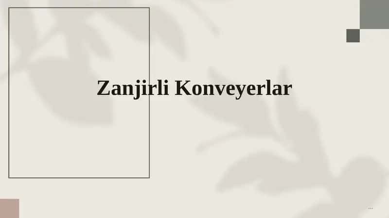 zanjirli konverlar mustaqil ta'lim 1