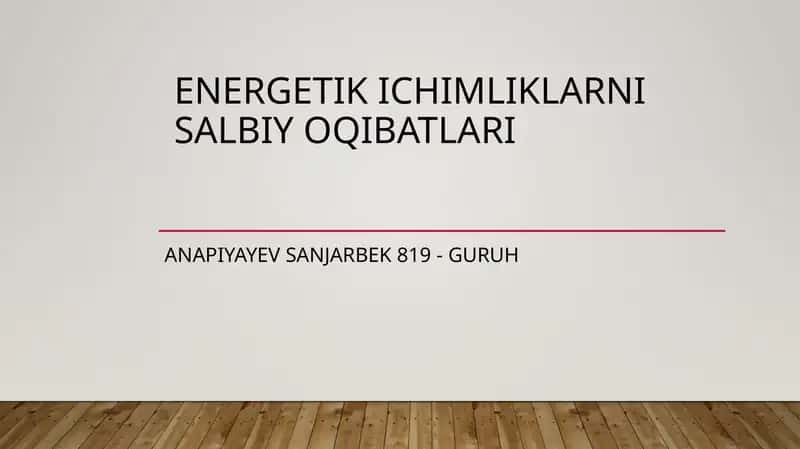Quvvatli ichimliklar 1