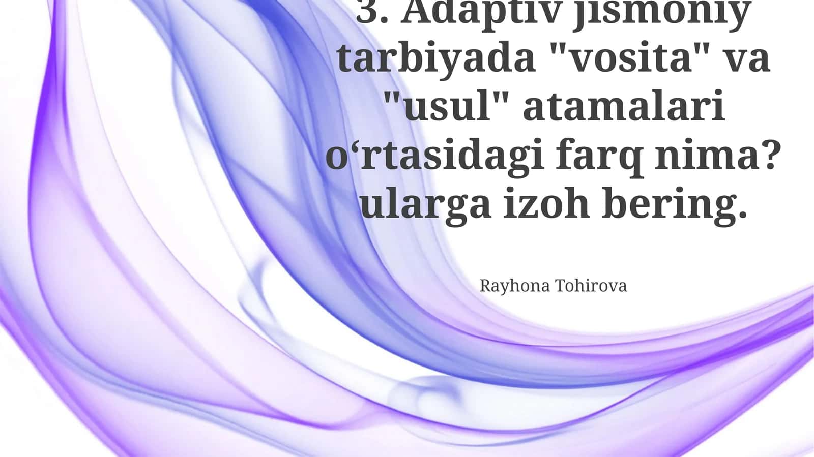 Moslashtirilgan Jismoniy Tarbiya Usullari 1