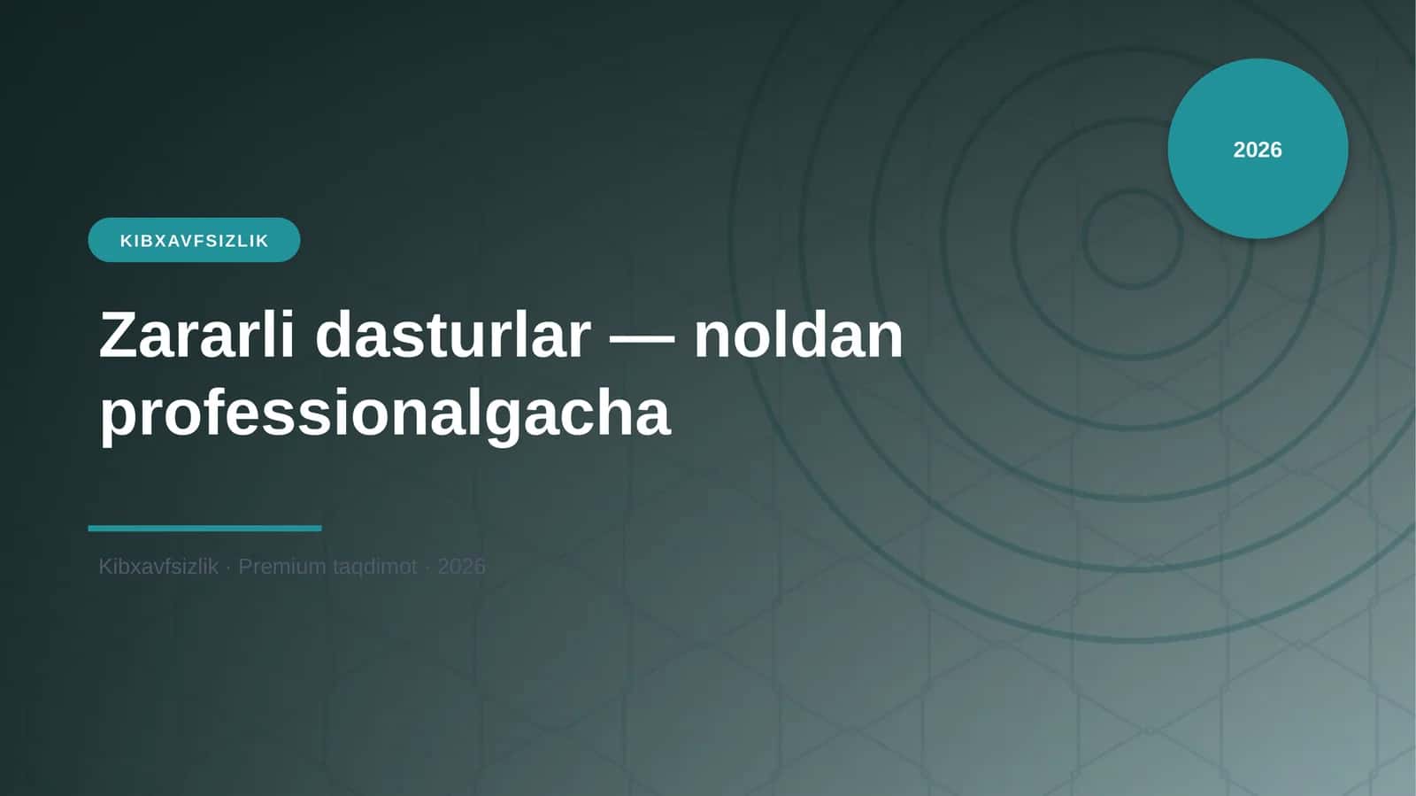 Zararli dasturlar — noldan professionalgacha 1