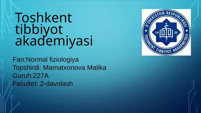 Muskul xossalariniórganish usullari 1