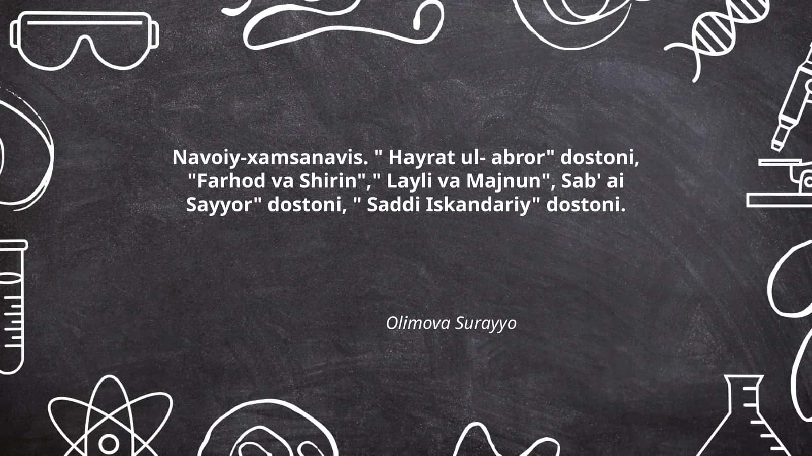 Hayrat ul-abror dostoni 1