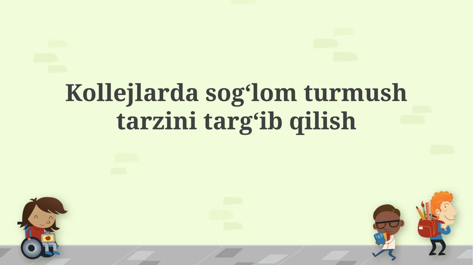 Sogʻlom turmush tushunchasi 1